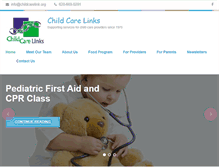 Tablet Screenshot of childcarelink.org